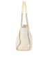 Boucle Small Deauville, £2,100, Handbags, Cream/Gold, Canvas, Side view